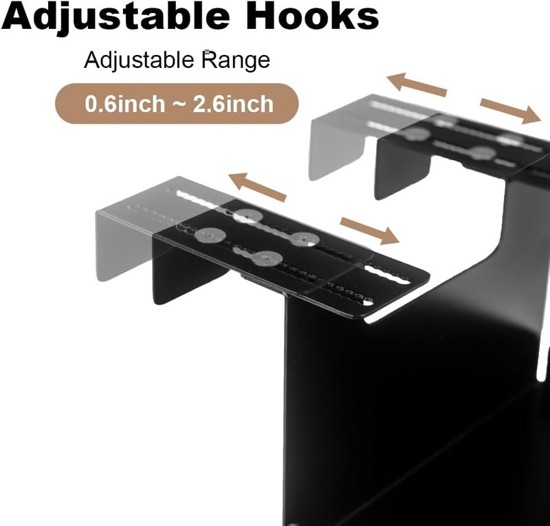 AKBFOX Office Small Cubicle Shelf Storage Organizer Floating Corner Rack Hanging Mini Shelf Adjustable Home Office Essentials for Small Planter Statue Decor Photo Frame 2 Pack - Image 4